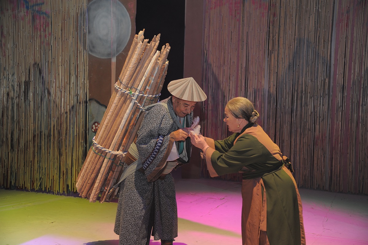 Сказка «Журавлиные перья» прозвучала в японском стиле