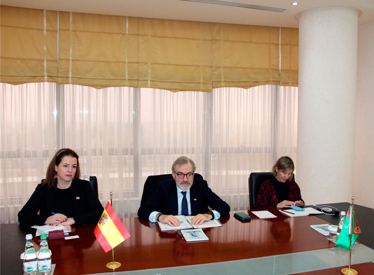 Ispaniýa Patyşalygynyň Türkmenistandaky Ilçisi bilen duşuşyk geçirildi
