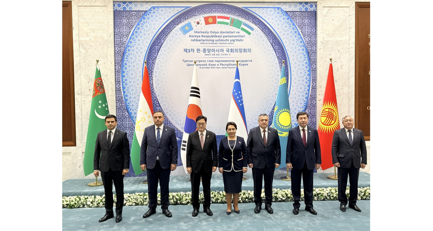 Daşkent şäherinde Merkezi Aziýa döwletleriniň we Koreýa Respublikasynyň parlamentleriniň ýolbaşçylarynyň üçünji duşuşygy geçirildi