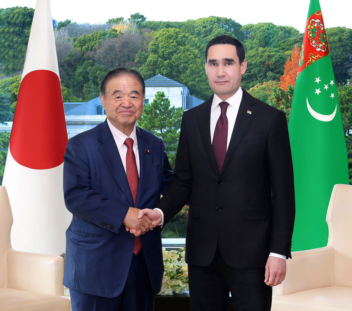 Meeting of the President of Turkmenistan with the Chairman of the Japan-Turkmenistan Inter-Parliamentary Friendship Group