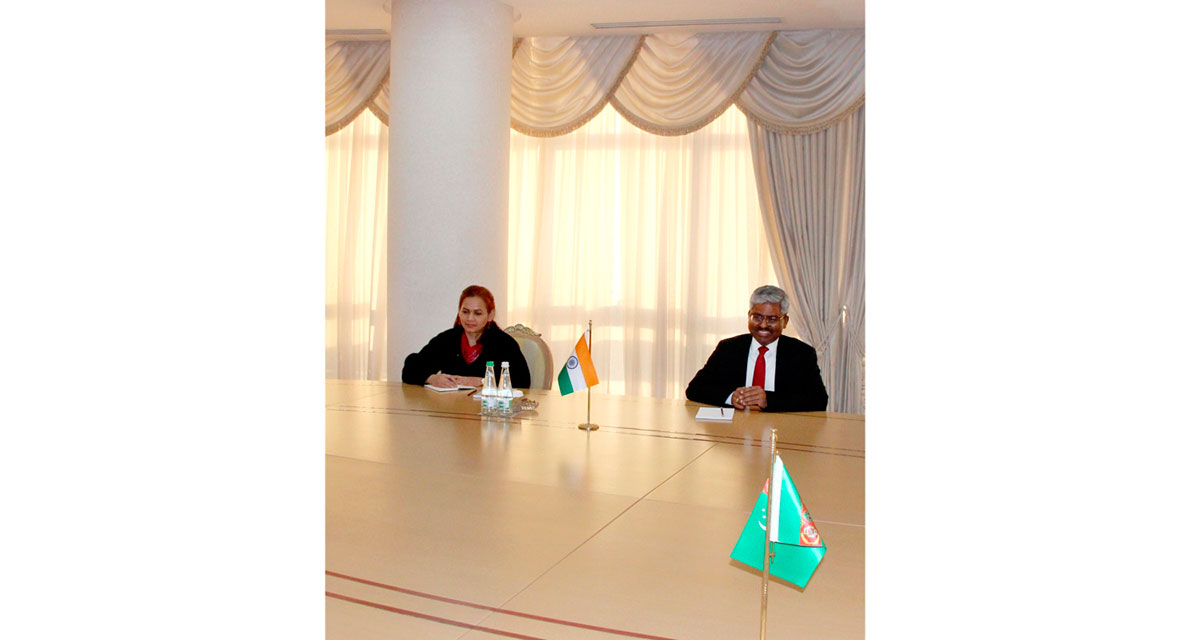 The Minister of Foreign Affairs met with the Ambassador of the Republic of India to Turkmenistan