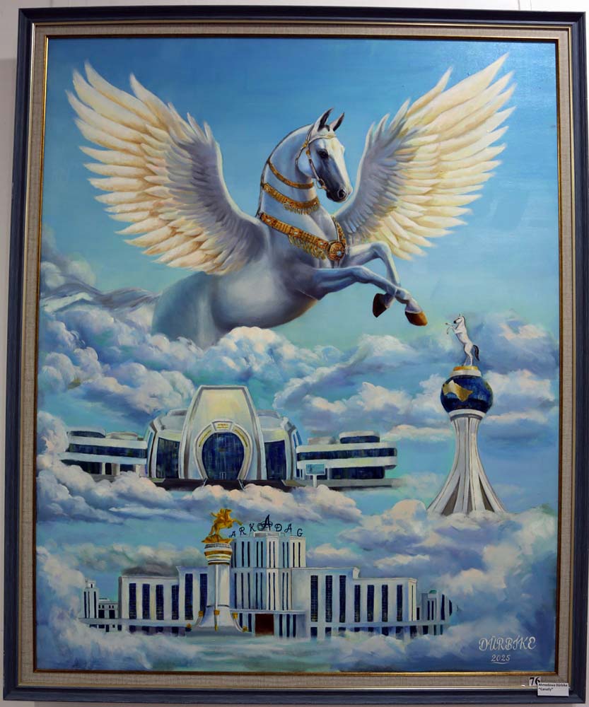 Exhibition of works by Turkmen artists dedicated to winged horses