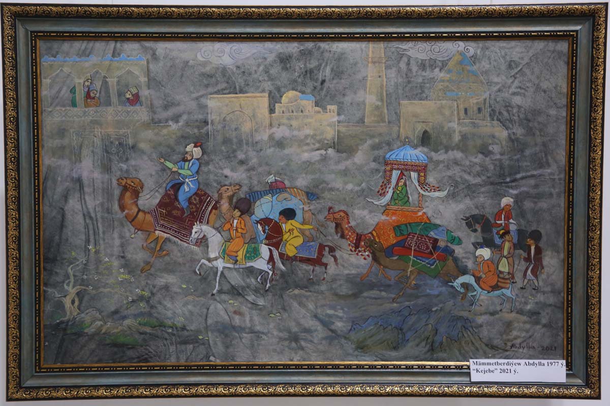 Exhibition of works by Turkmen artists dedicated to winged horses