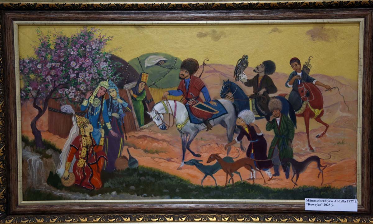 Exhibition of works by Turkmen artists dedicated to winged horses