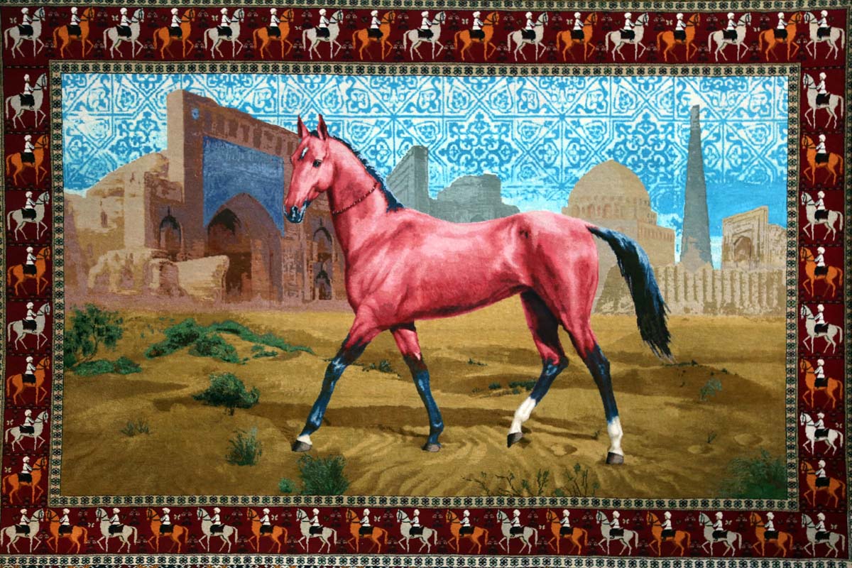 Exhibition of works by Turkmen artists dedicated to winged horses