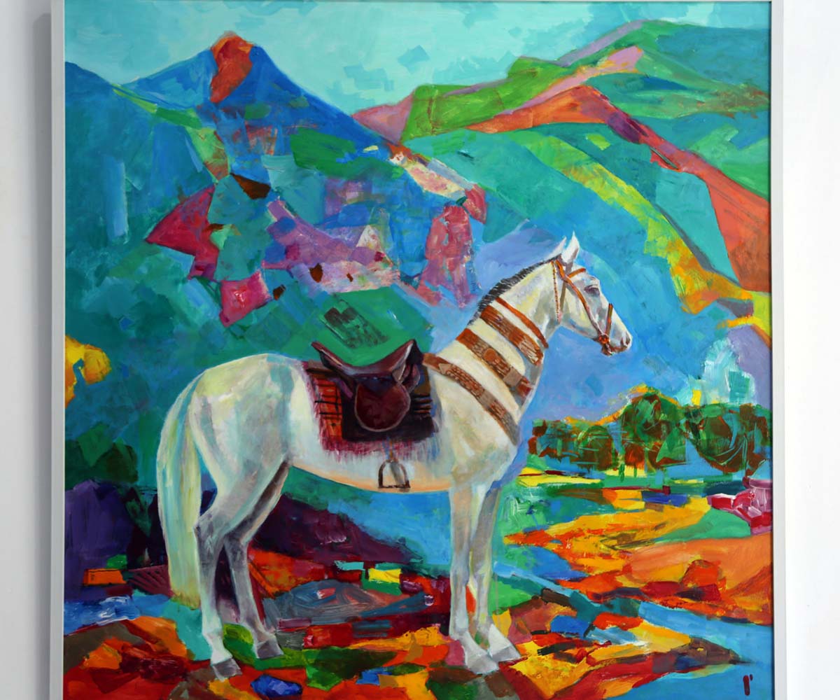 Exhibition of works by Turkmen artists dedicated to winged horses