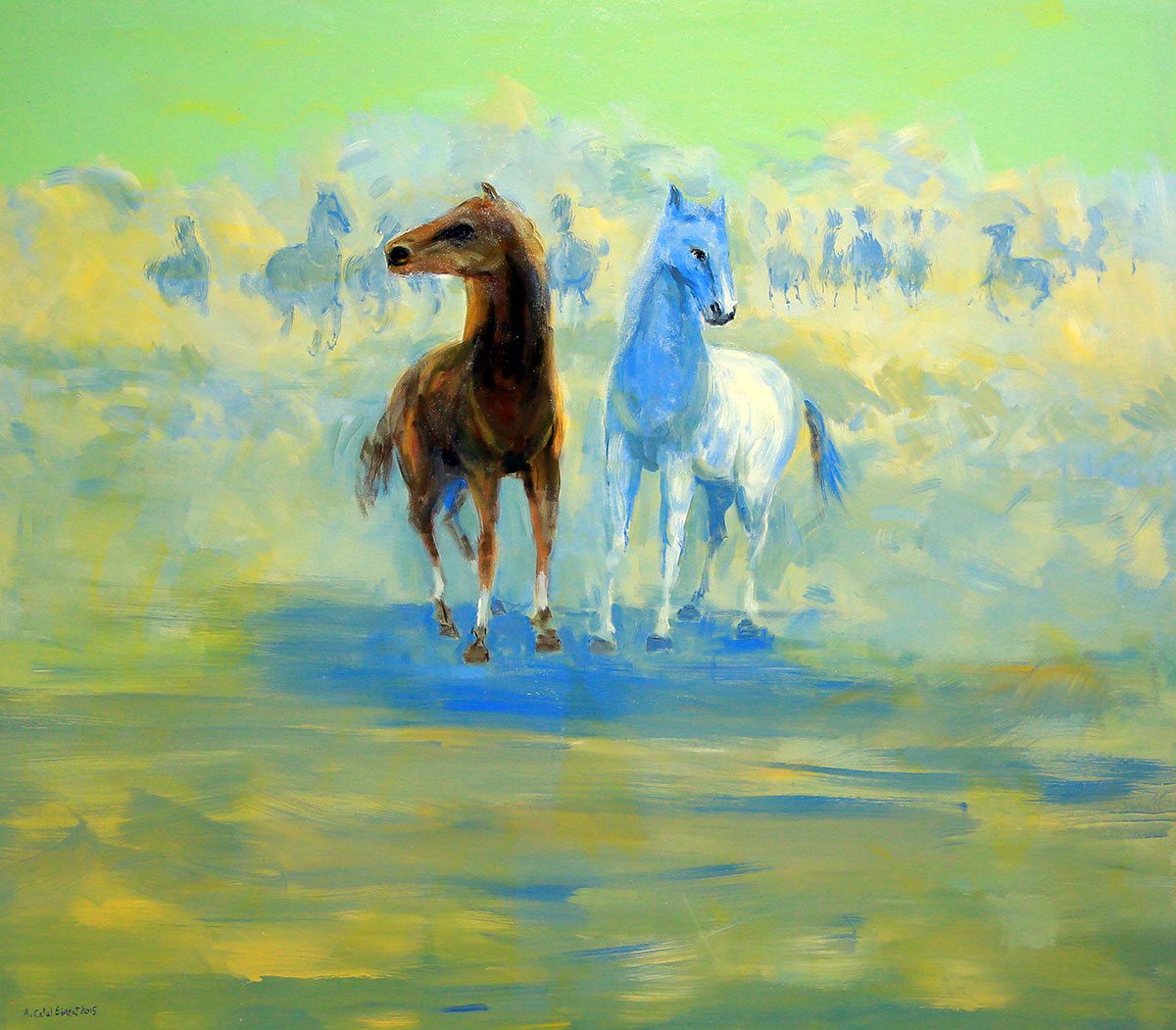 Два независимых взгляда на красоту ахалтекинского скакуна