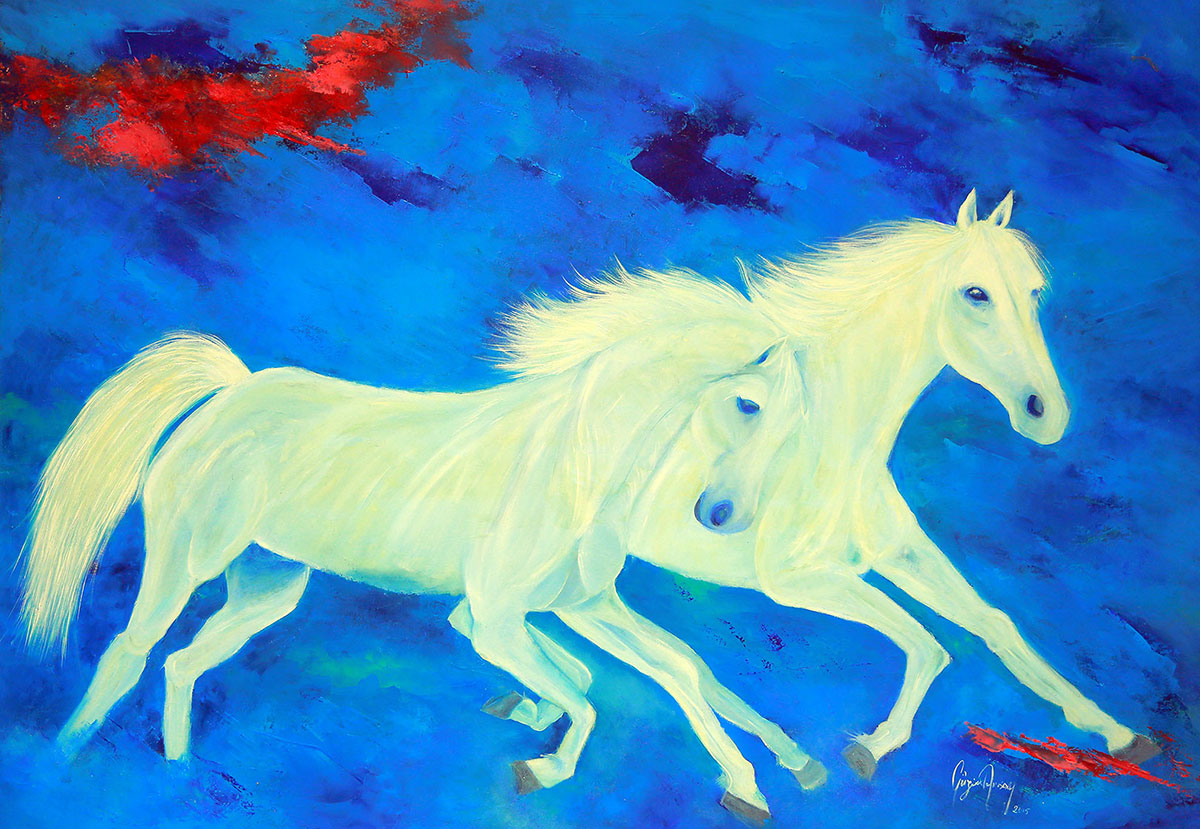 Два независимых взгляда на красоту ахалтекинского скакуна