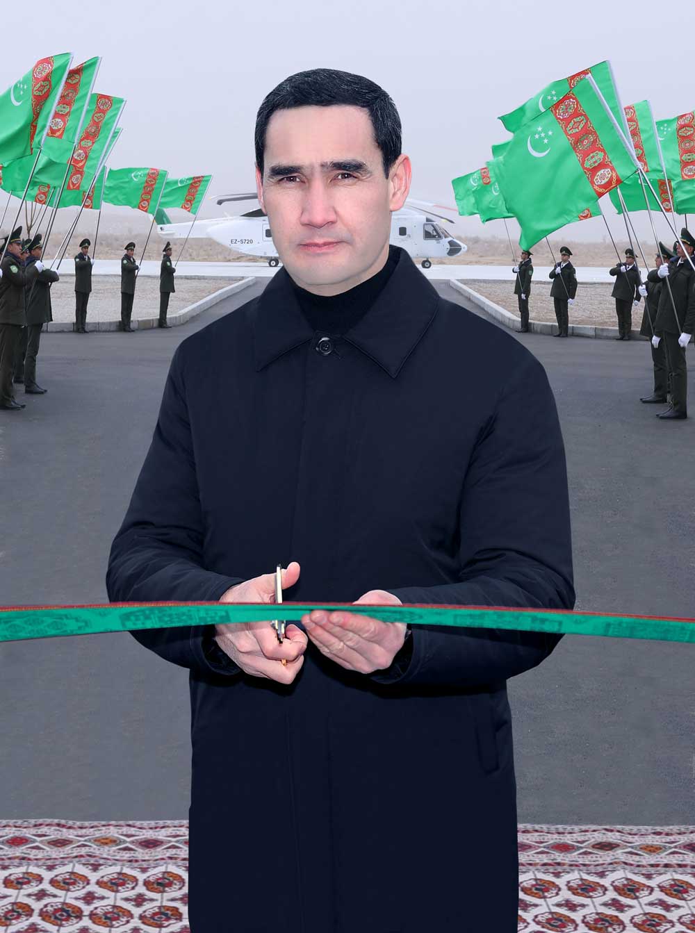 Президент Туркменистана принял участие в церемонии открытия комплекса новых зданий и объектов воинских частей