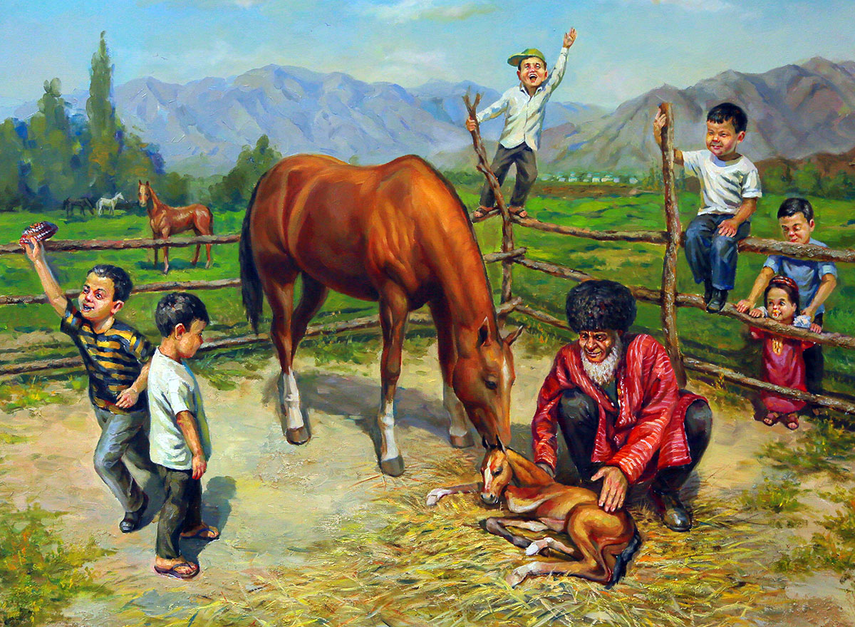 «Стремительные кони нашей Родины» - выставка работ из Золотого фонда академии художеств Туркменистана