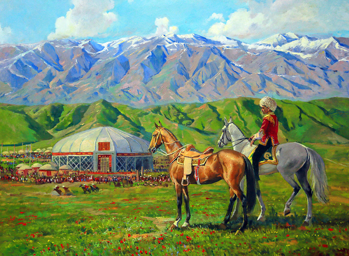 «Стремительные кони нашей Родины» - выставка работ из Золотого фонда академии художеств Туркменистана