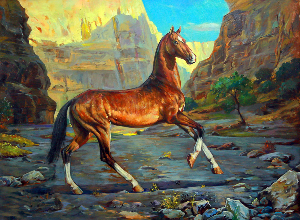 «Стремительные кони нашей Родины» - выставка работ из Золотого фонда академии художеств Туркменистана