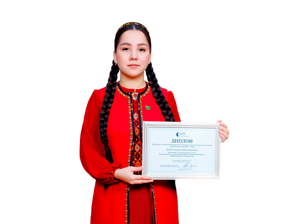 Student of TSU named after Magtymguly became a laureate of the International competition «Horizons of Research – 2026»