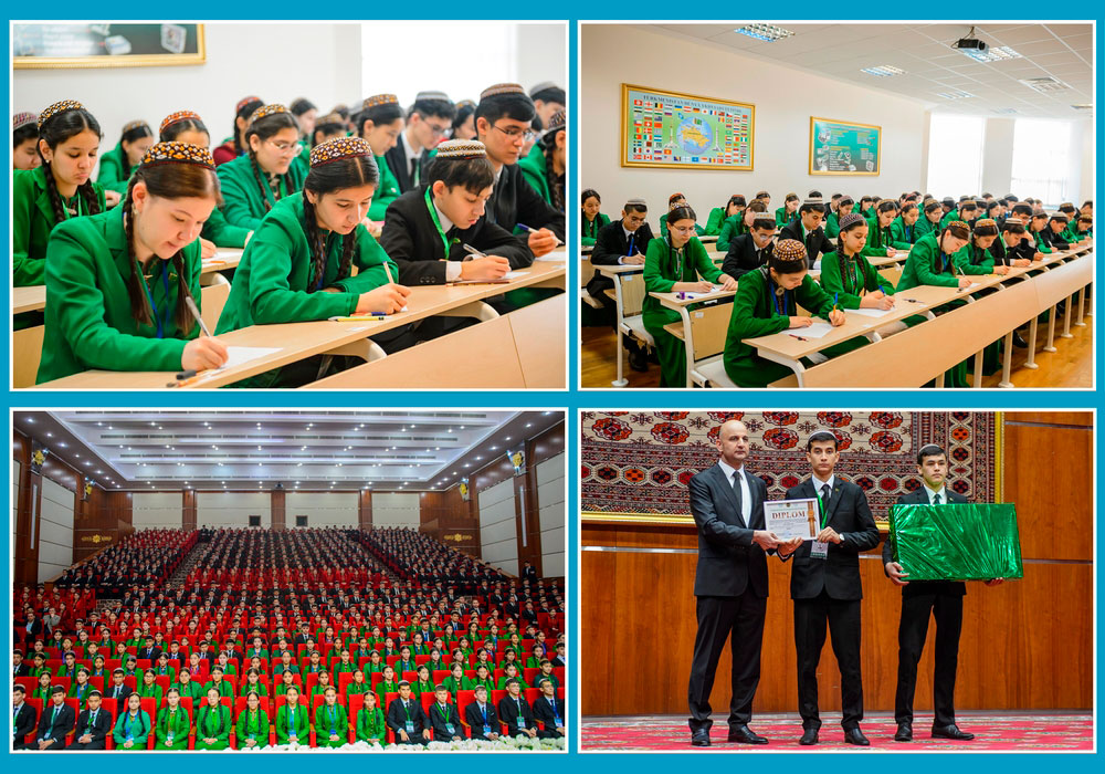 Aşgabatda okuw merkezleriniň diňleýjileriniň arasynda daşary ýurt dilleri boýunça döwlet bäsleşiginiň finaly geçirildi