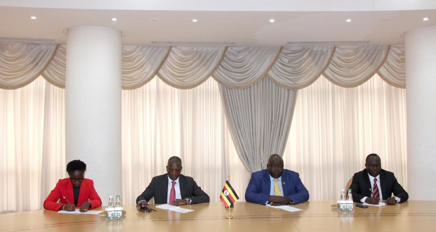 Türkmenistanyň DIM-inde Uganda Respublikasynyň Daşary işler boýunça döwlet ministri bilen duşuşyk geçirildi