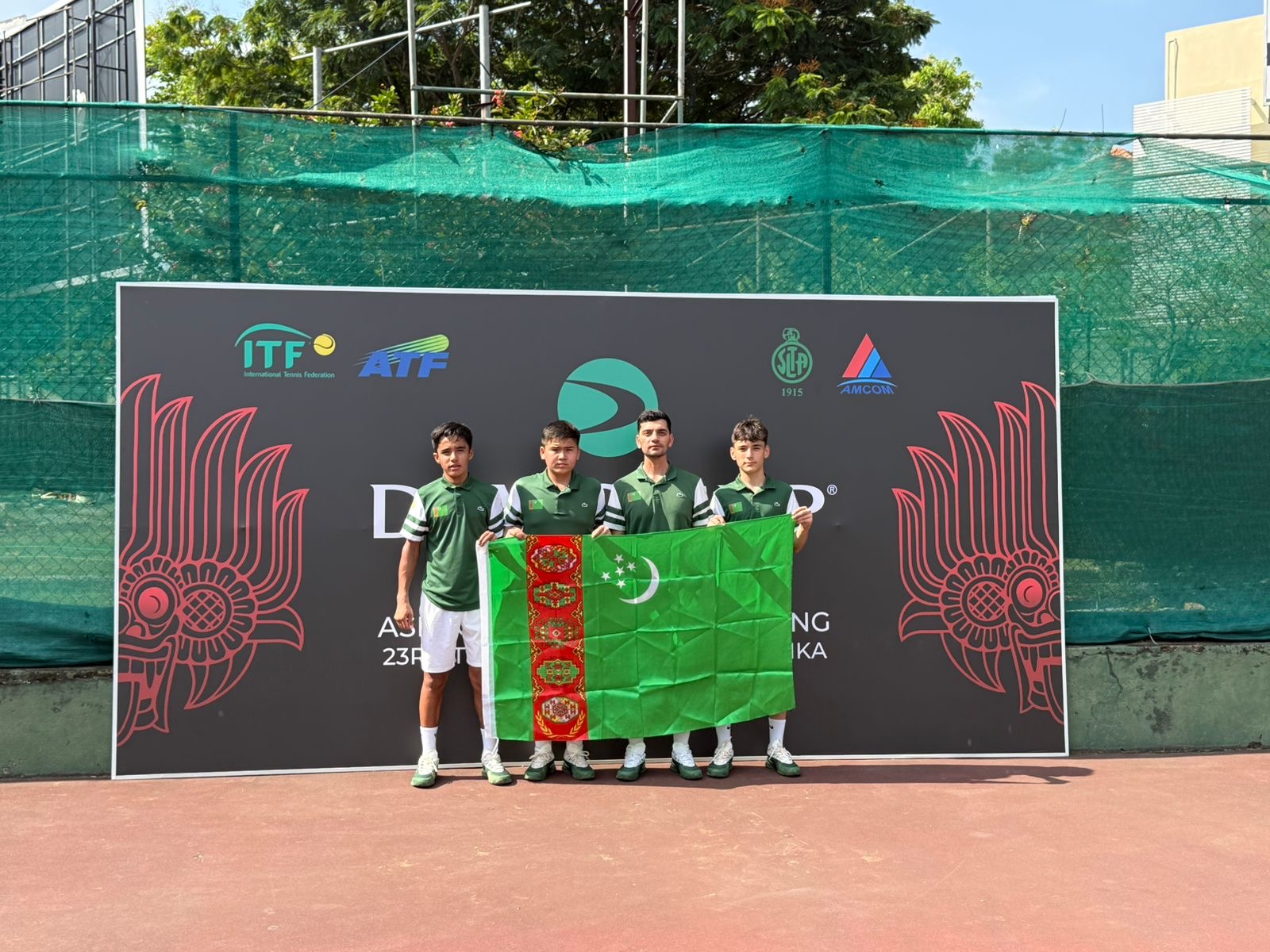 Туркменские теннисисты пробились в четвертьфинал на юниорском Кубке Дэвиса U16 в Шри-Ланке