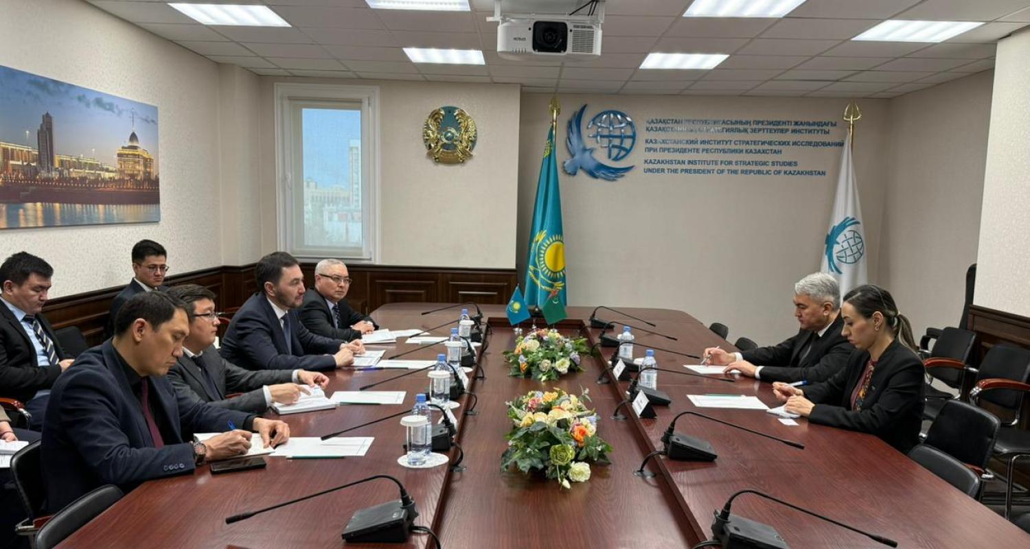 Meeting of the Ambassador of Turkmenistan with the Director of the Institute for Strategic Studies under the President of the Republic of Kazakhstan