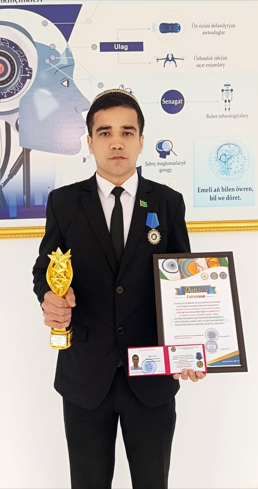 Учащийся марыйской профшколы стал победителем конкурса «Лучший студент Центральной Азии»