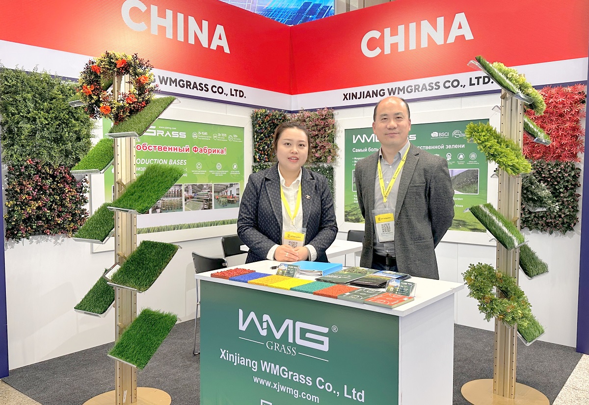 Износостойкие искусственные газоны от WMGrass представлены на выставке в Ашхабаде