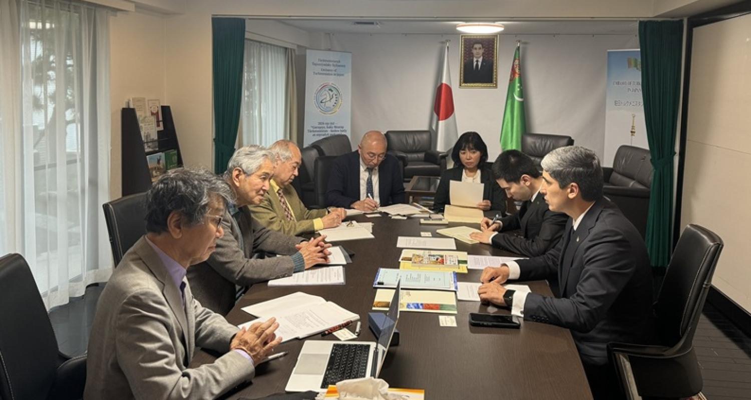 Türkmenistanyň Ýaponiýadaky Ilçisiniň Türkmen-ýapon ylmy-tehnologik assosiasiýasynyň Prezidenti bilen duşuşygy geçirildi