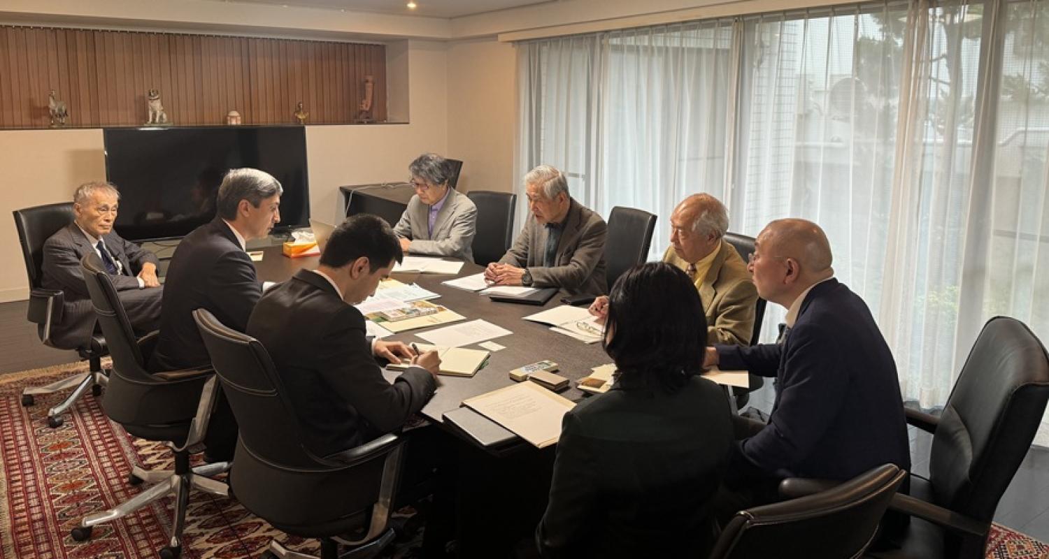 Türkmenistanyň Ýaponiýadaky Ilçisiniň Türkmen-ýapon ylmy-tehnologik assosiasiýasynyň Prezidenti bilen duşuşygy geçirildi