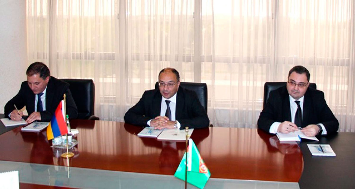 Türkmenistanyň DIM-inde Ermenistan Respublikasynyň Türkmenistandaky Ilçisi bilen duşuşyk geçirildi