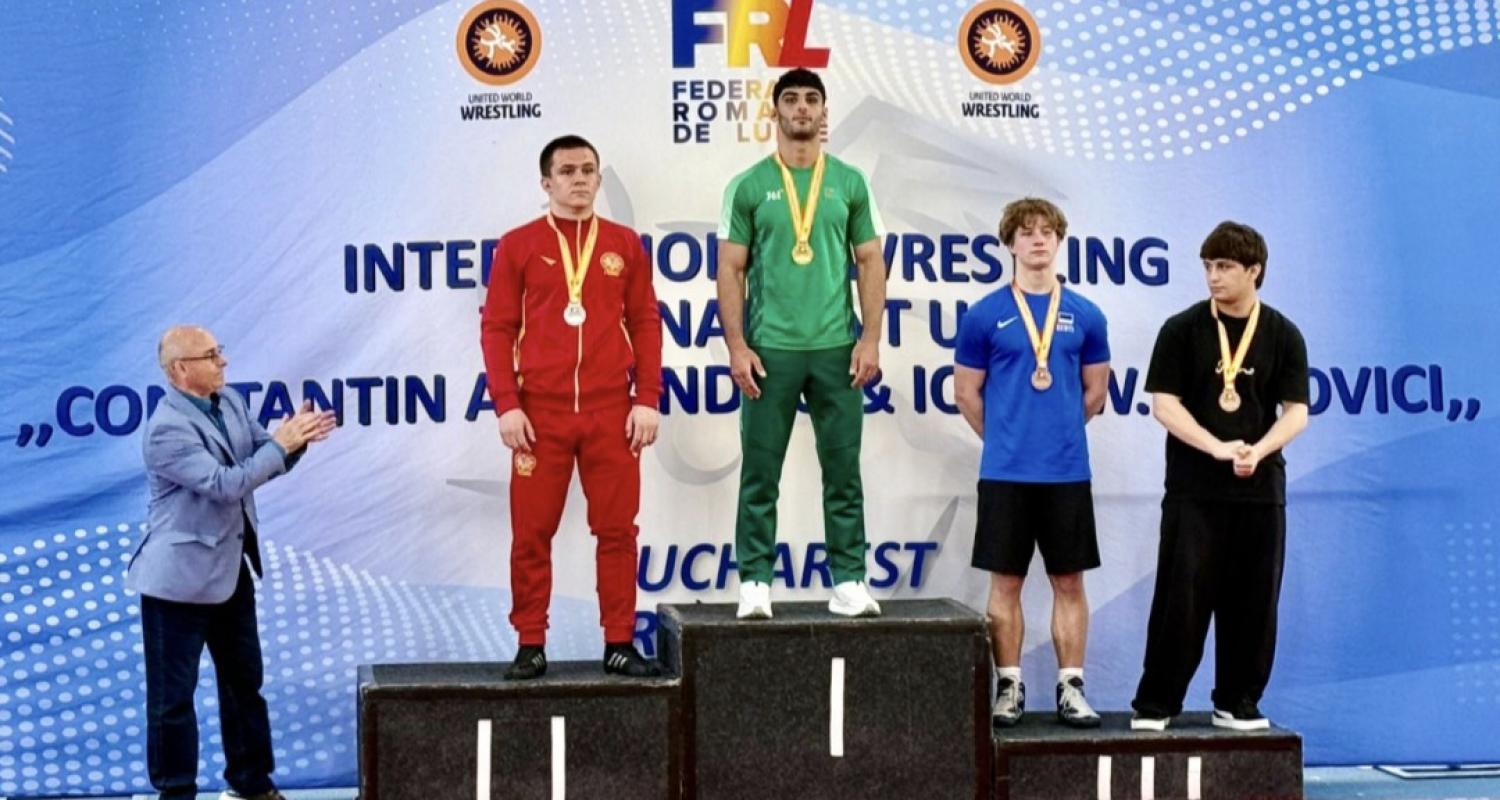 Wrestlers from Turkmenistan took first place in the team standings at an international freestyle wrestling tournament in Romania