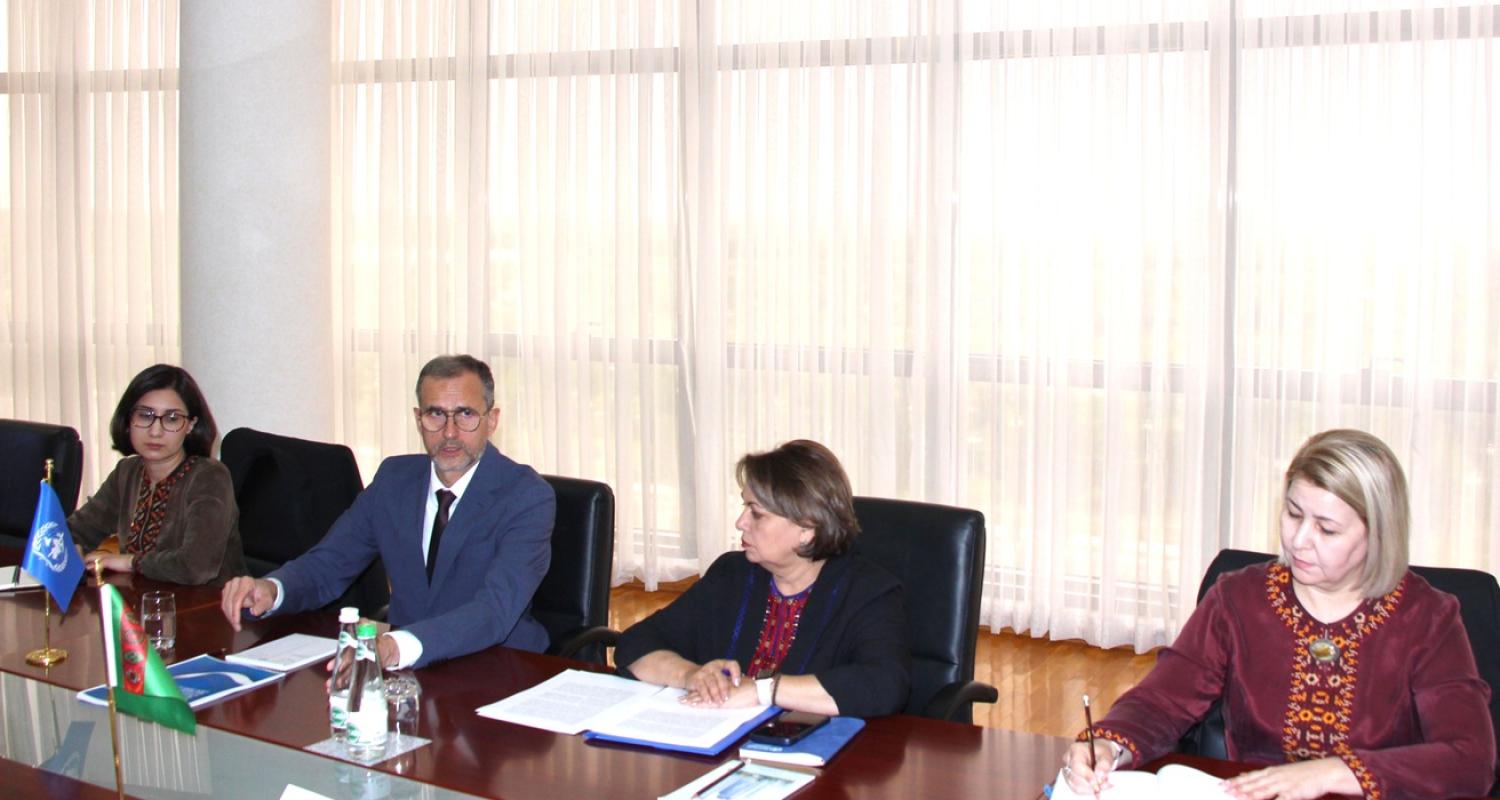 Meeting held at the MFA of Turkmenistan with the Head of the WHO Country Office