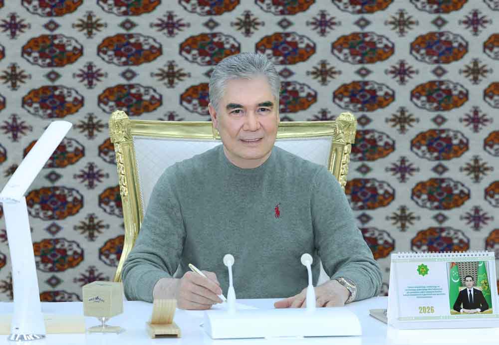 Türkmen halkynyň Milli Lideri, Türkmenistanyň Halk Maslahatynyň Başlygy Gahryman Arkadagymyz Arkadag şäheriniň gurluşygynyň barşy we taýýarlanan taslamalar bilen tanyşdy