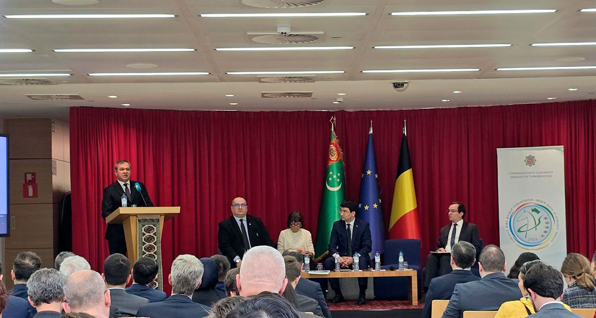Brýusselde Türkmenistanyň üstaşyr-logistika mümkinçiliklerine we onuň Ýewropa bilen Aziýanyň arasynda arabaglanyşygy pugtalandyrmakdaky ornuna bagyşlanan çäre geçirildi