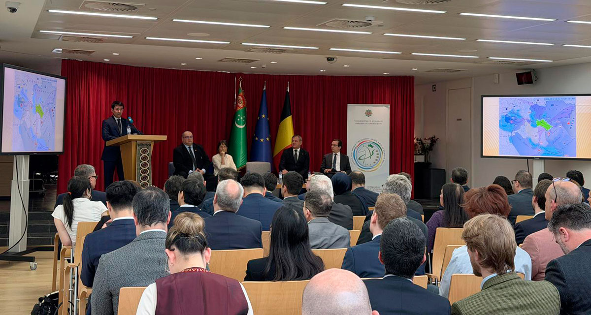 В Брюсселе состоялось мероприятие, посвящённое транзитно-логистическому потенциалу Туркменистана и его роли в укреплении взаимосвязанности между Европой и Азией