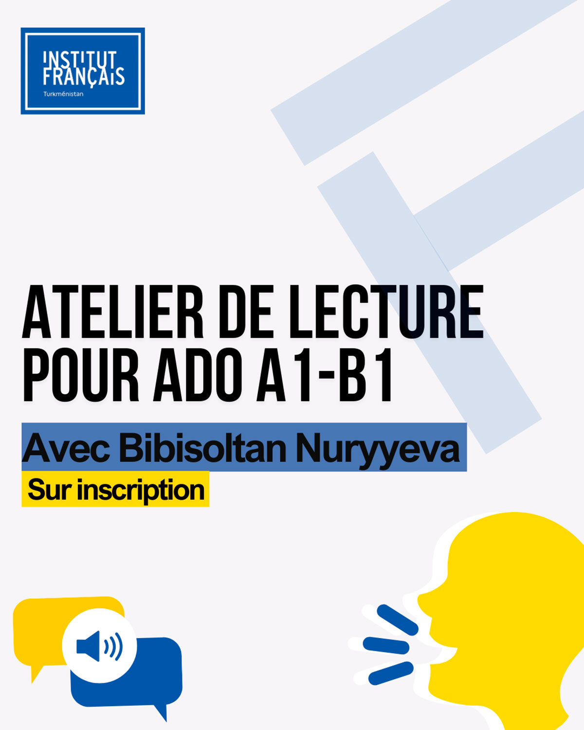 Французский институт в Туркменистане запускает специализированные языковые курсы