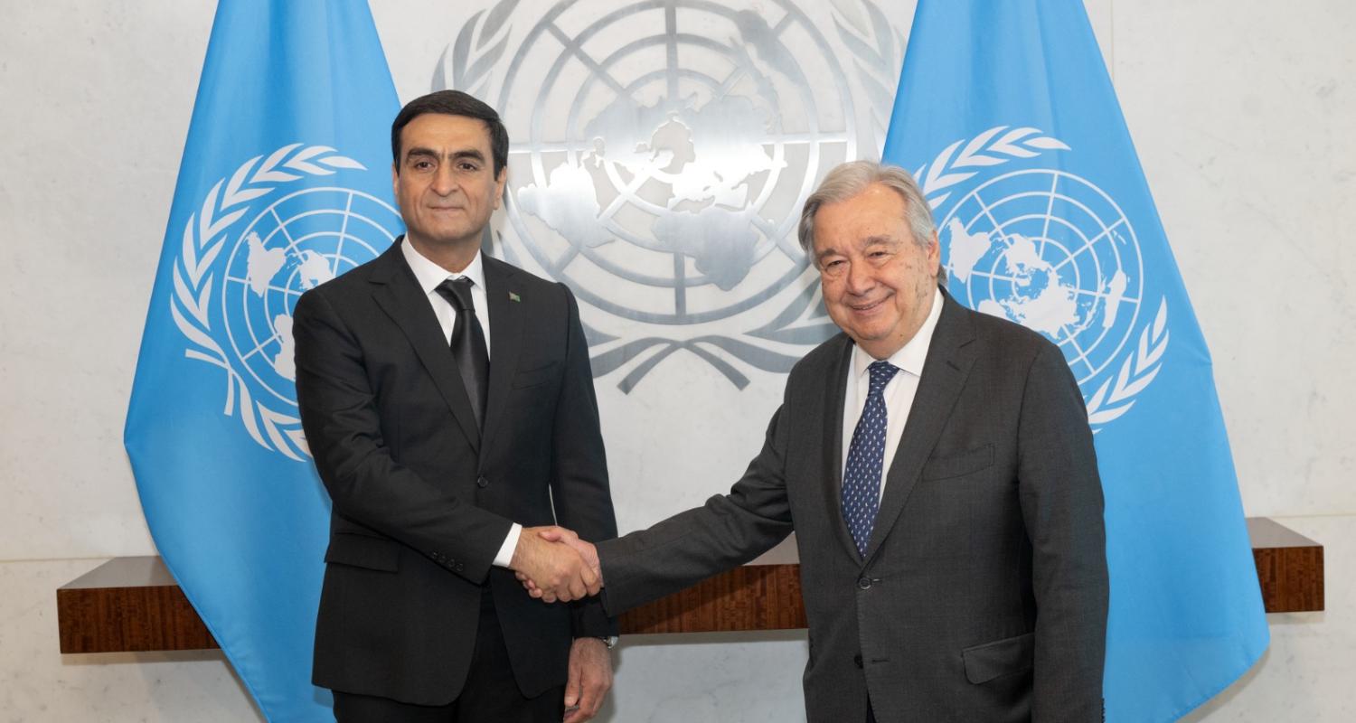 The Permanent Representative of Turkmenistan to the United Nations presented credentials to the UN Secretary-General