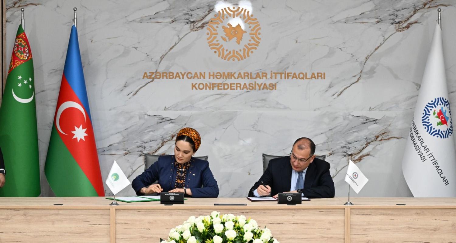 The Chairperson of the National Center of Trade Unions of Turkmenistan arrived in Baku on a working visit