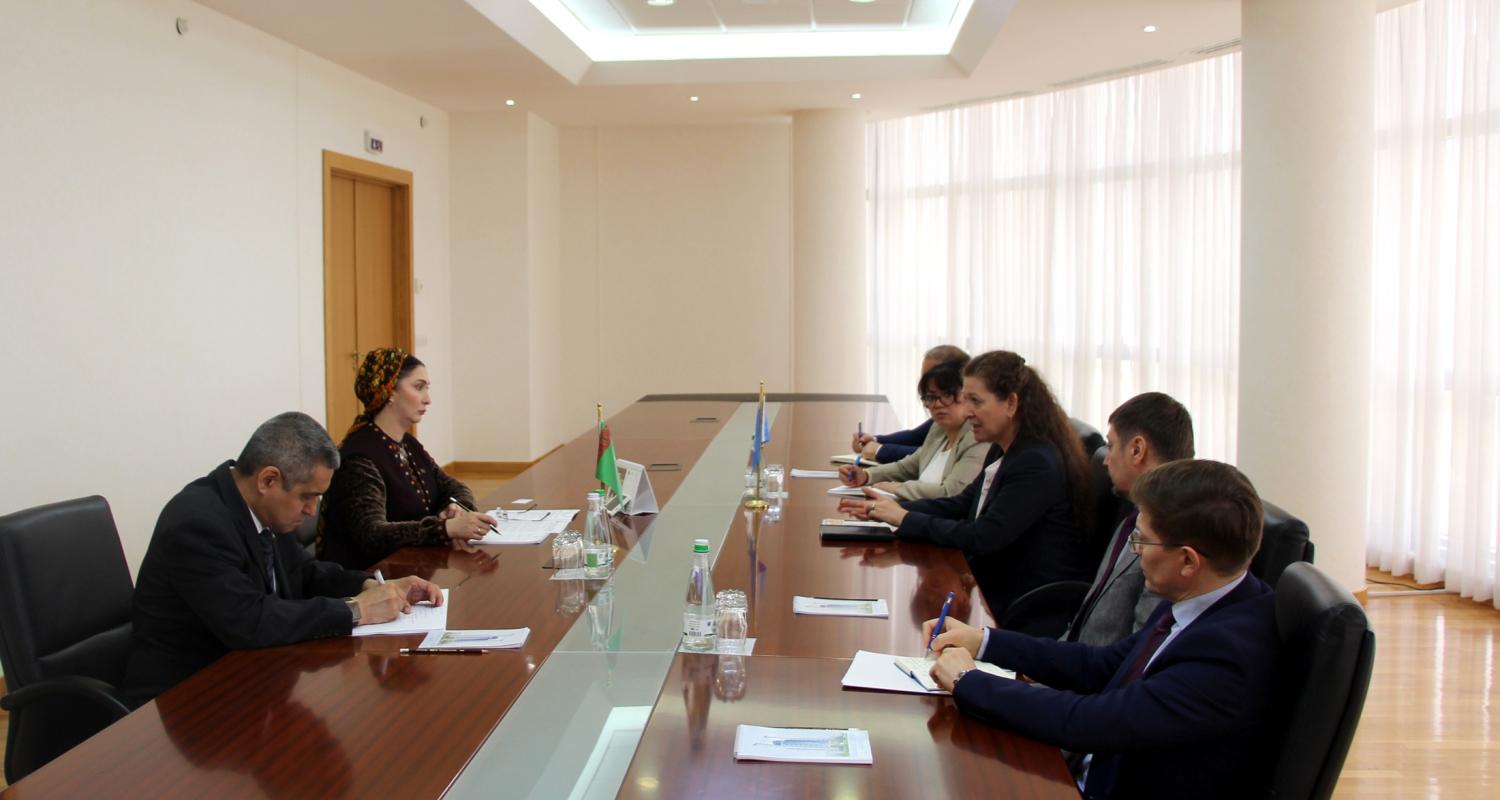 Türkmenistanyň Daşary işler ministrliginde UNOPS-yň köp ýurtly edarasynyň direktory bilen duşuşyk geçirildi