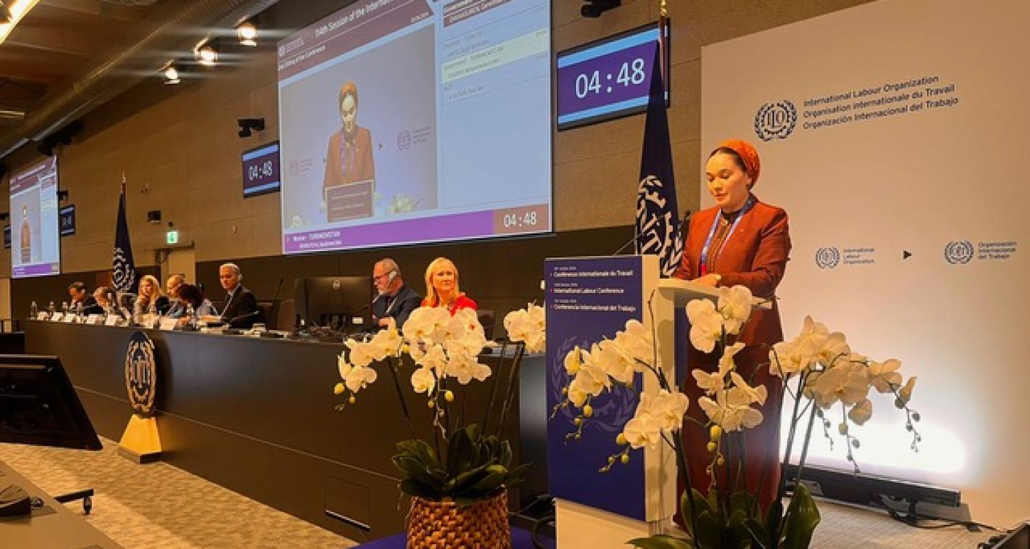 Turkmenistan participated in the 114th session of the International Labour Conference