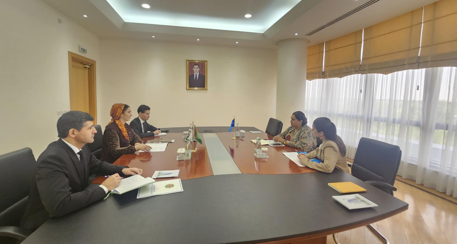 Current cooperation with UNICEF was discussed at the Ministry of Foreign Affairs of Turkmenistan