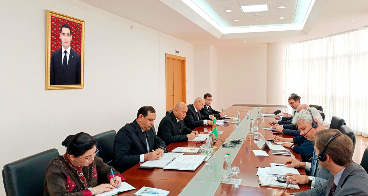 Meeting with the IMF Delegation Held at the Ministry of Foreign Affairs of Turkmenistan