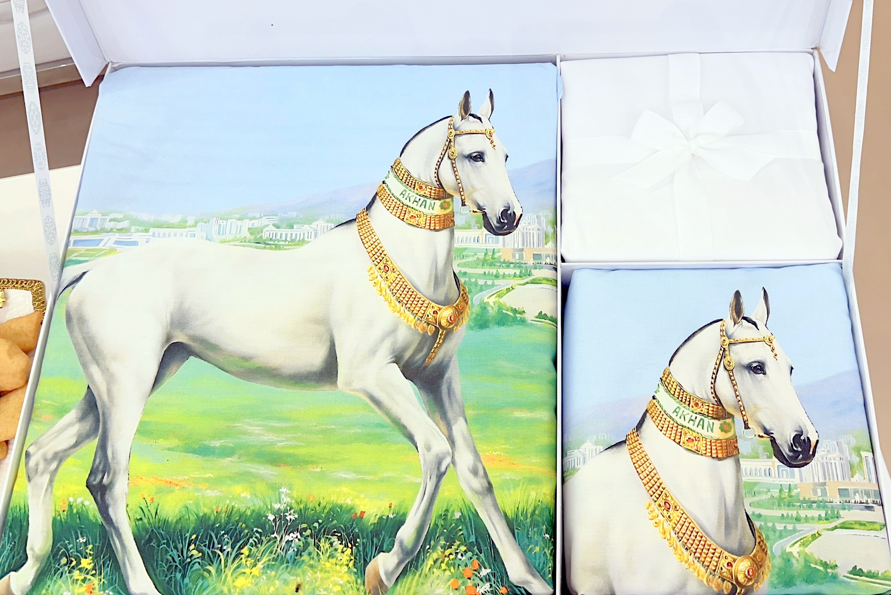 Turkmenistan’s Textile Enterprises Release Gift Sets Featuring the “Heavenly Horses”