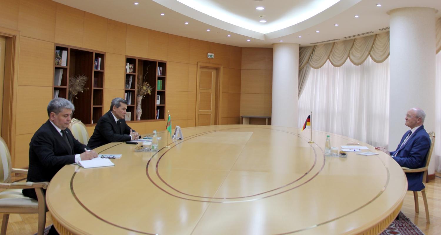 Meeting held at the MFA of Turkmenistan with the Ambassador of the Federal Republic of Germany