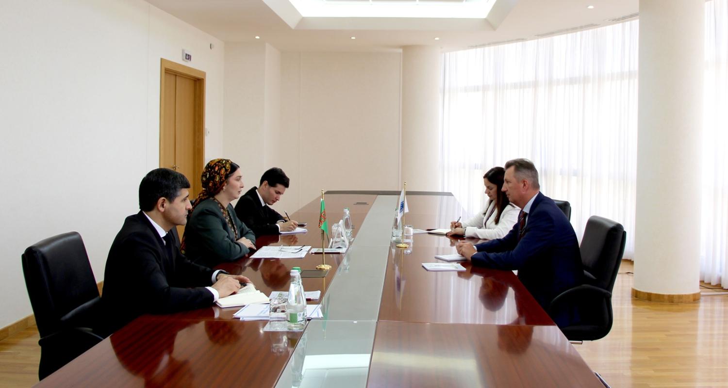 Meeting held at the MFA of Turkmenistan with a representative of the Office of the United Nations High Commissioner for Human Rights