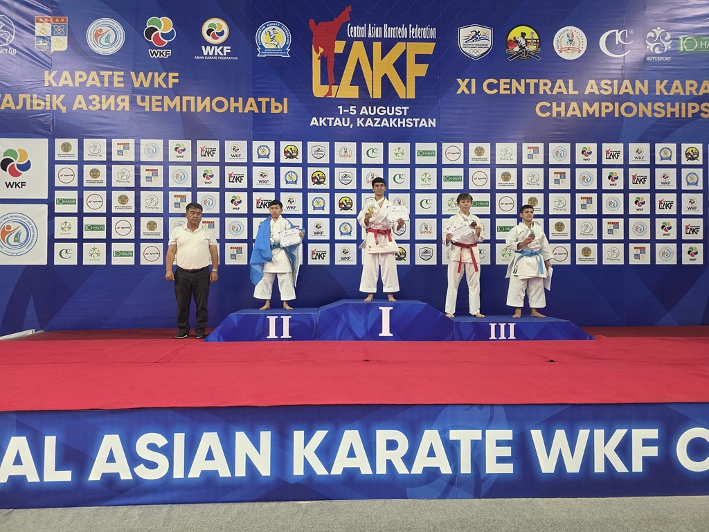 The karatekas of Turkmenistan won four medals on the first day of the Central Asian Championships in Aktau