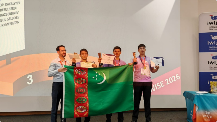 «IWISE Global Final London 2026» halkara bäsleşiginde Türkmenistanyň mekdep okuwçylary uly üstünlik gazandylar