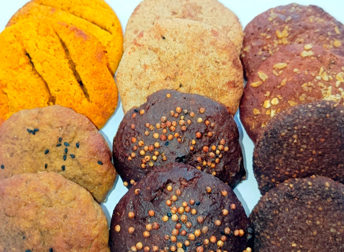 A healthy yeast-free bread has been developed using local bioresources