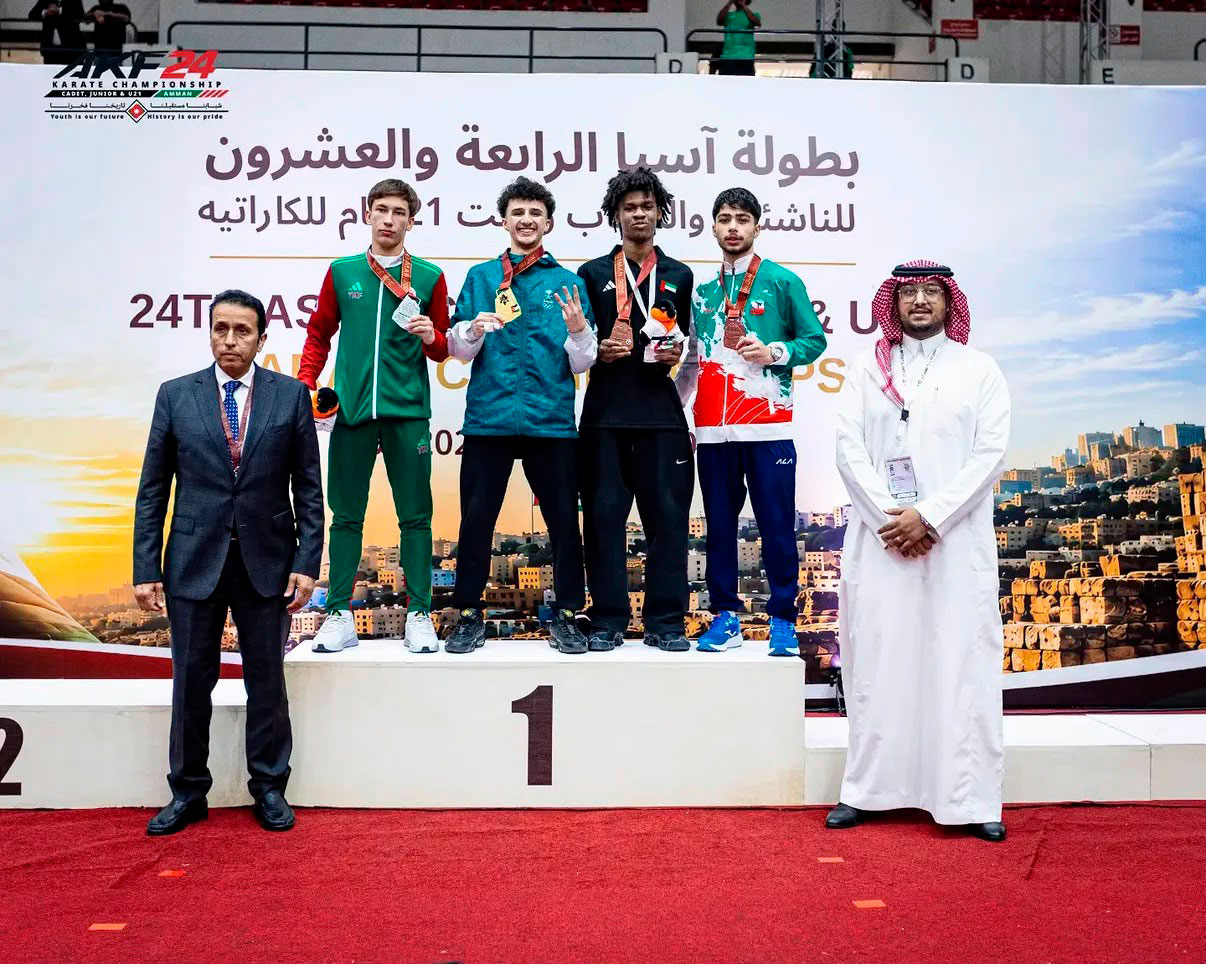 Turkmen karateka Gurbannazar Amandurdyyev won silver at the Asian Championships in Jordan
