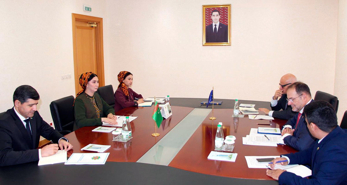 Meeting with the Ambassador of the European Union Held at the MFA of Turkmenistan