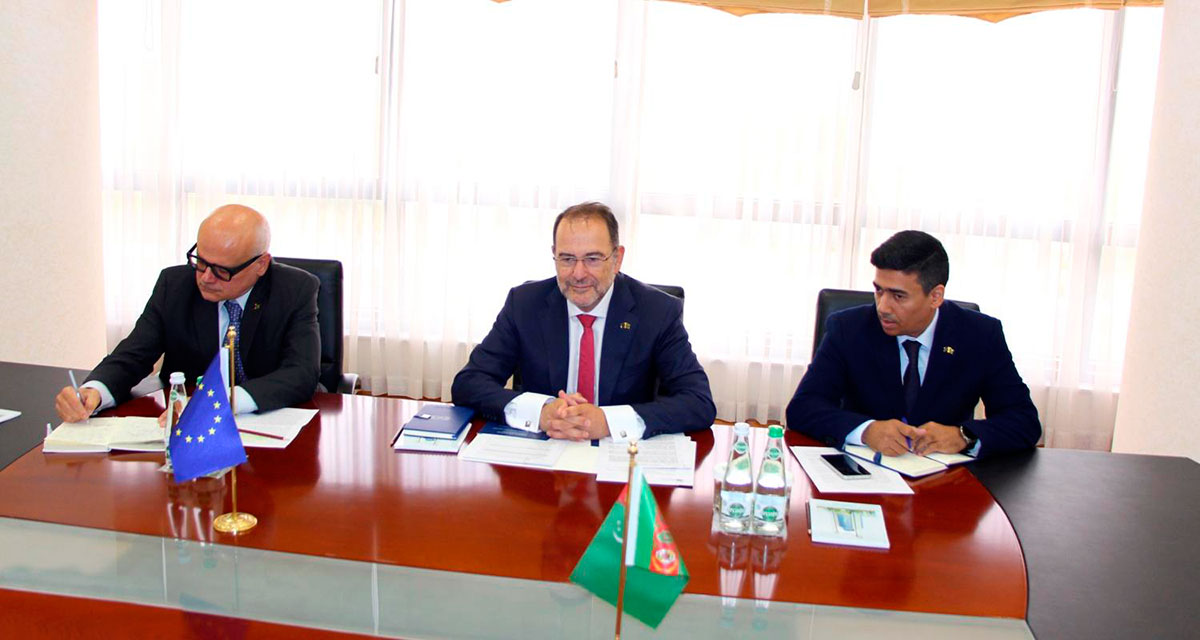 Meeting with the Ambassador of the European Union Held at the MFA of Turkmenistan