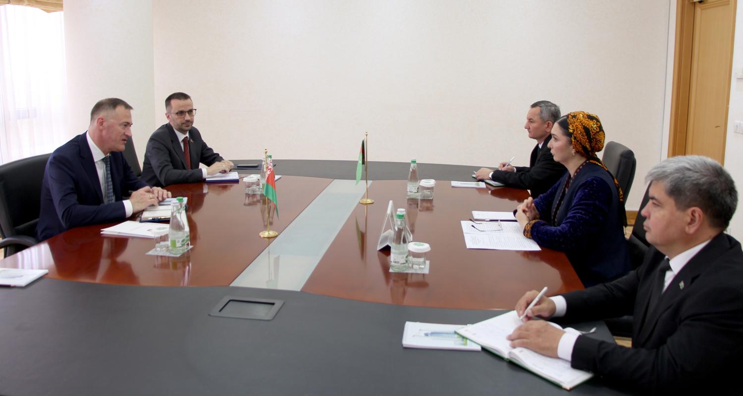 Meeting with the Ambassador of the Republic of Belarus to Turkmenistan was held