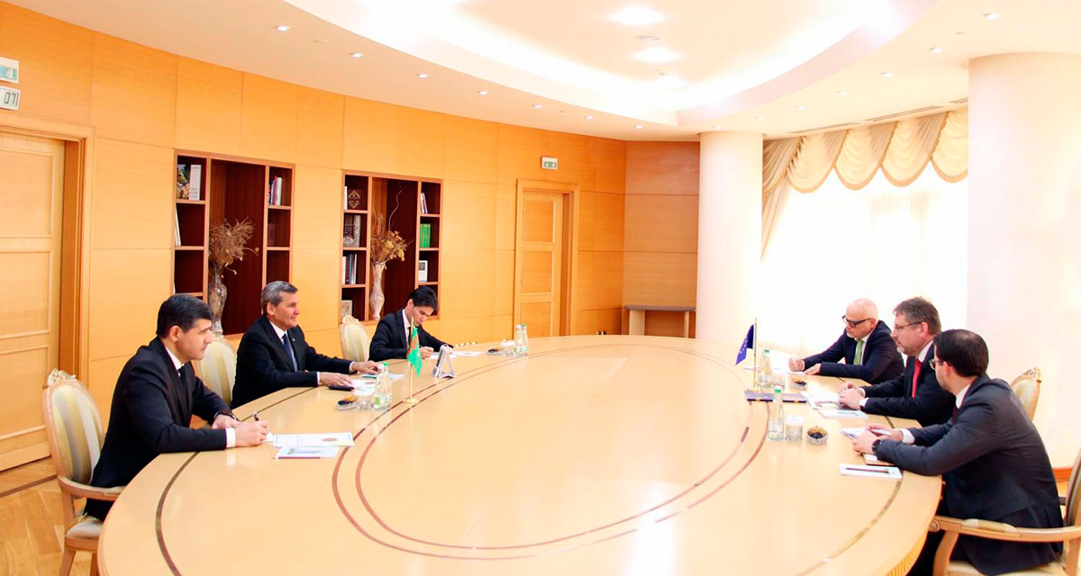 Minister of Foreign Affairs of Turkmenistan Holds Meeting with the European Union Special Representative for Central Asia
