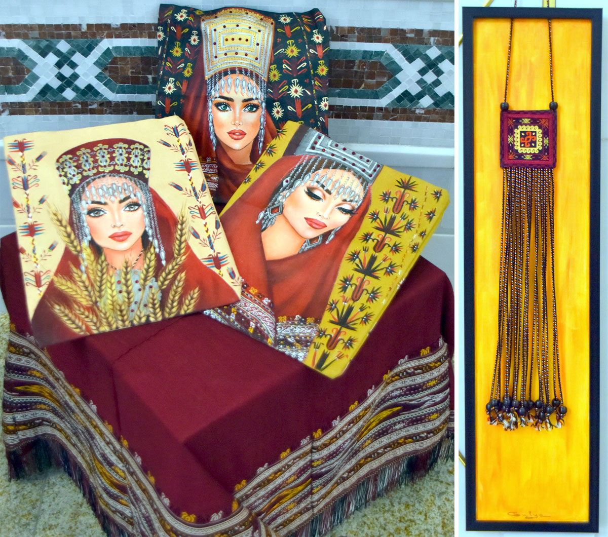 A Painterly Ode: Collected Works by Turkmen Artists in Celebration of Women